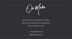 Desktop Screenshot of obimedia.co.uk